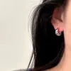 Diseño de Nicho Exquisitos Pendientes Redondos de Estrella de Ocho Puntas con Circonita Estilo Retro Francés Simples Versátiles Elegantes Pendientes para Mujer
