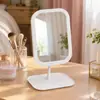 Espelho de Maquiagem LED Celebridade da Internet Dormitório de Estudante Desktop Portátil Luz de Preenchimento Espelho de Maquiagem com Luz IE Espelho de Maquiagem de Mesa