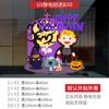 Decoraciones de Halloween Transfronterizas Pegatinas Electrostáticas para Ventana de Vampiro Gato Negro Cabeza de Calabaza Pegatinas para Vidrio Ambiente de Ventana Festivo