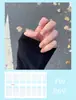 Pegatinas para uñas TE, sin cocción, de moda, finas, arte de uñas de cobertura completa listo para usar, pegatinas de uñas vestibles temu, Sudeste Asiático, Japón, Corea