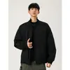 Chaqueta corta de retazos Cleanfit para hombre, nueva colección otoño 2026, estilo retro americano, chaqueta bomber de moda de corte holgado