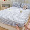 Ropa de Cama para Maternidad y Bebé Tipo Naked Sleeping de Grado una Pieza Sábana Bajera Ajustable Algodón Puro Colcha Totalmente Rodeada Algodón Lavado Sábanas de Cama Sábanas Bajeras Ajustables de Algodón Puro Juego de Tres Piezas