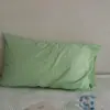 1 Fronha 100% Algodão Estilo Floral Fresco Cor Sólida Tamanho Padrão Único Fronha para Quarto de Estudante Roupa de Cama