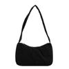Color sólido moda simple 2024 primavera estilo occidental nuevo este año popular pana axila hombro bandolera Bolso cuadrado pequeño para mujer