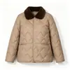 Abrigo de algodón con forro de piel sintética estilo mamá para otoño e invierno, chaqueta de cuero sin lavado, nueva moda para mujer, abrigo de algodón elegante y cálido