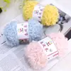 Hilo de lana rizado tipo peluche, bucle de hilo hecho a mano, hilo DIY para tejer bufandas, gorros, muñecas y cabello de muñeca