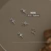 Explosiones de red de celebridades Buchelati arte de uñas joyería de circón estrellas aleación de cuatro hojas hueco diamante accesorios para uñas al por mayor
