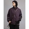 Jaqueta de algodão retrô com gola alta, marca badalada transfronteiriça, para homens e mulheres, novo estilo de inverno, casaco de algodão espessado desconstruído e quente, jaqueta de beisebol versátil