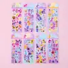 Labubu Sanrio Pegatinas Láser para Niños Dibujos Animados DIY Sin Cortar Pegatinas Guka Pegatinas de Material Decorativo