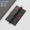 Bisagra de batiente de acero al manganeso puerta de madera maciza bisagra negra engrosada 4 pulgadas 5 pulgadas puerta ignífuga antirrobo puerta de habitación bisagra silenciosa