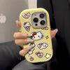 Funda de teléfono móvil de dibujos animados helado kt gato iPhone16pormax apple 15 14 agujero grande 12 niña gordita pequeña 13 mujer xs