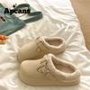Nueva Ropa Exterior Impermeable de Eva con Forro Cálido de Lana Pantuflas de Algodón Birkenstock para Mujer Invierno 2025 Pantuflas Peludas de Suela Gruesa Modernas