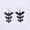 Nuevos Pendientes de Murciélago de Halloween Pendientes Moda Simple Personalidad Divertidos Paso Murciélago Acrílico Pendientes Pendientes