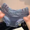 Calcinhas Femininas de Cetim de Alta Qualidade com Renda, Estilo Fino de Verão, Sexy e Puro Desejo, Tanga Feminina Estilo Francês