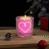 Caja de regalo de vela aromática navideña más vendida transfronteriza, ambiente festivo, decoración de vela aromática LED con sensor de luz de Halloween