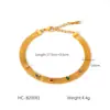 Procesamiento y Personalización de Pulseras Europeas y Americanas de Acero Inoxidable, Cadenas Retorcidas, Cadenas de Hoja, Cadenas Figaro, Cadenas de Hueso de Serpiente, Pulseras Transfronterizas de Acero de Titanio