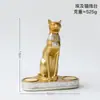 Estatueta Criativa de Gato Egípcio Exótico Artesanato de Resina, Suportes de Livro Decorativos Práticos, Castiçais, Presentes Decorativos Suaves