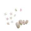 Japonês e coreano Magic Color Aurora Nail Star Jewelry Resina Diamond Stereo Ice Conch Jelly Ocean Wind Nail Drill