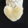 Bola de Pelo Artificial de Corazón de Imitación de Visón 8cm Bola de Pelo Color Macarrón Pompones DIY Accesorios Hechos a Mano Accesorios para Bolsas Fábrica Venta al por Mayor