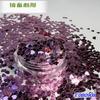 Resistente a solventes Color espejo Arte de uñas Autoadhesivo Lentejuelas para uñas Adorno de corazón Risha Mahjong Relleno Reflector