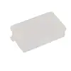 Nueva caja plástica rectangular vacía, caja de plástico PP, caja de almacenamiento transparente, caja plástica para papelería y ferretería con gancho, caja de embalaje
