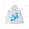 Moletom Oversized com Zíper no Rosto Streetwear Primavera Y2k Gótico Punk Estampa de Estrela Blusão Tendência