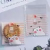 Lanche Assado Sacola de Embalagem para Lanches Frutas Secas Biscoitos Sacola com Fecho Zíper Doces Desenho Animado Sacola Autoadesiva Sacola Transparente Autoadesiva
