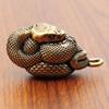 Pingente Chaveiro Cobra de Latão para Bolsas de Homem e Mulher Ornamentos Pendurados Yiwu Atacado de Mercadorias Cobra do Zodíaco de Cobre Puro