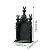 3D042-050 Estante negro transfronterizo estilo gótico 3D para fiestas navideñas y decoración de paredes del hogar