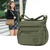 Bolsa de Ombro Transversal Casual Moda Ultra Leve Impermeável com Múltiplos Compartimentos de Tecido de Nylon de Grande Capacidade para Comércio Exterior Transfronteiriço