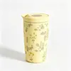 Taza de Café de Acero Inoxidable Zoffy Cat con Tapa abatible y Estampado de Leopardo 350ml/500ml para Uso en el Coche