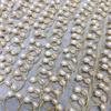 Anel de Pérola de Água Doce Grão de Arroz Anel de Metal Simples Joia Unissex para Dedo Indicador com Abertura Joia de Mão Ajustável