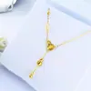 Design de Luxo Leve, Brilhante e Cintilante, Colar Feminino de Corrente Dupla em Forma de Y com Lantejoulas de Escama de Dragão, Joias Sand Gold Atacado