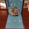 Tarjeta de Felicitación de Papá Noel 3D Estéreo Navidad Merrychristmas con Sobre Diseño Creativo