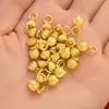 Retención de color fuerte accesorios dorados semilla de loto colgante collar de loto oro antiguo accesorios para joyería diy pulsera pulsera colgante