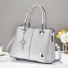 Bolso Nuevo Tejido, Bolso de Moda Simple de Color Sólido para Mujer, Elegante Bolso Cruzado de Hombro para Dama de Gran Capacidad con Múltiples Compartimentos
