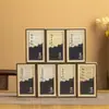 Caixa de Presente de Madeira Marrom com Varetas de Incenso de Oudh Envelhecido, Incenso Autêntico para a Casa, Fragrância Duradoura para o Quarto e o Banheiro