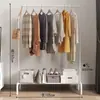 Perchero Simple Estante de Secado de Pie en Dormitorio Estante Plegable para Ropa Fresca del Hogar Estante de Secado con Barra Única