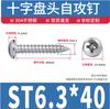 Tornillos Autoperforantes de Cabeza Pan de Acero Inoxidable 304 Tornillos Autoperforantes de Cabeza Redonda Cruzada Pa Tornillos Autoperforantes de Cabeza Pan M3M4M6