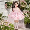 Vestido de princesa de moda estilo Lolita para niñas, de manga larga, vestido abullonado de tul ultra-fairy, vestido de cumpleaños, vestido para pastel