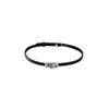Hebilla de Cinturón Negra Punk Spice Girls Collar Gargantilla Fina Cadena para el Cuello Accesorios de Cadena para el Cuello para Mujer Dulce Fresco Diseño de Nicho