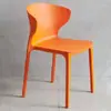 Mesa de Jantar Simples para Casa, Cadeira de Jantar Empilhável, Plástico Comercial, Ergonômica com Apoio de Braço e Encosto, Confortável para Sentar por Longos Períodos