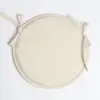 Almofada Redonda de Esponja Espessa para Uso Doméstico, Almofada com Tira para Cadeira, Almofada Simples de Tecido para Cadeira de Jantar, Almofada Redonda para Banco, Almofada de Assento, Almofada para Bumbum