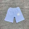 Pantalones Cortos Deportivos Casuales de Malla con Cordón y Estampado de Logo Francés Clásico Pintado a Mano Alcatraz