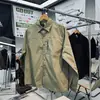 Versión Japonesa Etiqueta Morada Alternativa Asequible Unisex Estilo Montaña para Exteriores Resistente a los Arañazos, Resistente al Desgaste, de Secado Rápido, Repelente al Agua Camisa Holgada de Manga Larga