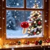 Amazon Adorno de Hongo de Peluche Simulado Navideño Decoración de Escena Navideña Decoración de Árbol de Navidad Hongo Navideño