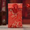 Tecido de Envelope Vermelho de Alta Qualidade Bolsa de Envelope Vermelho para Casamentos, Coleção Tradicional de Moedas, Bordado em Seda, Brocado Dupla Felicidade