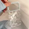 Sensación Suave y Fresca, Adecuado para Iphone17Promax, Funda para Teléfono Apple 18, 14 Flores Azules Frescas, 13 Transparente, 16