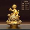 Latão Golden Monkey Treasure Ornaments Fengshui Macaco Zodíaco Macaco Sala de Estar Decoração Home Decoração Artesanato