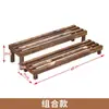 Suporte para Flores Estante de Armazenamento Madeira Maciça Carbonizada Escada Multicamadas Varanda Chão Anticorrosivo Madeira Interior e Exterior Prateleira para Vaso de Flor Pothos
